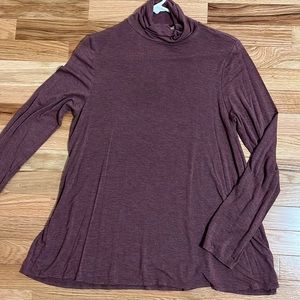 Long Sleeve Tshirt Turtleneck with Flowy Bottom Size Medium